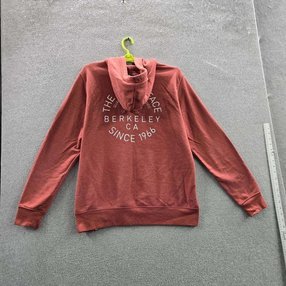 The North Face Men Hoodie L Red Bear Berkeley CA Casual Logo Graphic Print‎